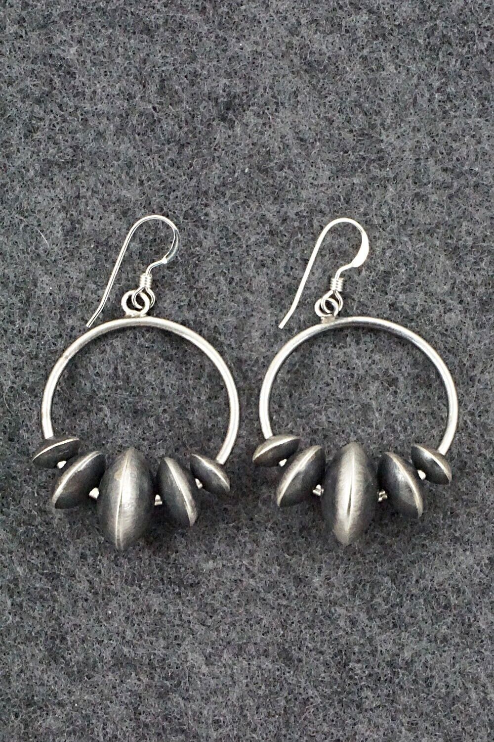 Sterling Silver Navajo Pearl Earrings - Preston Haley