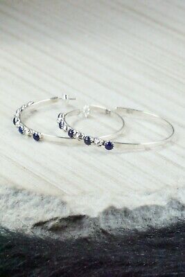 Lapis & Sterling Silver Earrings - Greg Yazzie