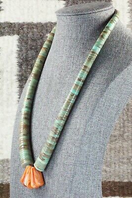 Turquoise & Spiny Oyster Necklace - Lupe Lovato