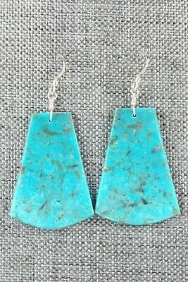 Turquoise & Sterling Silver Earrings - Lupe Lovato