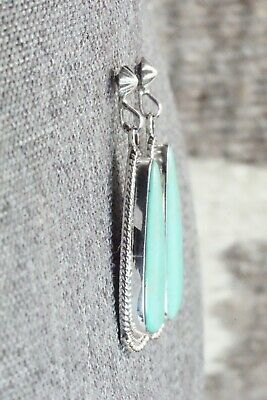 Turquoise & Sterling Silver Earrings - Verley Betone