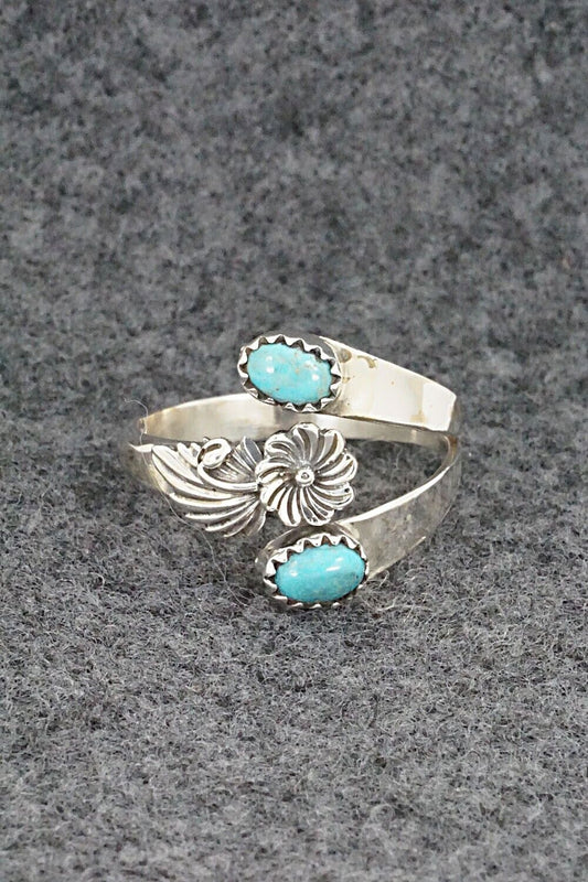 Turquoise & Sterling Silver Ring - Harris Largo - 10