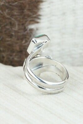 Turquoise & Sterling Silver Ring - Bobby Platero - Size 7.5