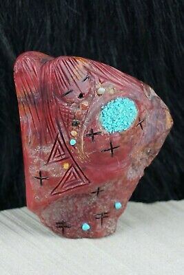 Corn Maiden - Zuni Fetish - Stuart Quandelacy - Zuni Corn Maiden Carving - High Lonesome Trading