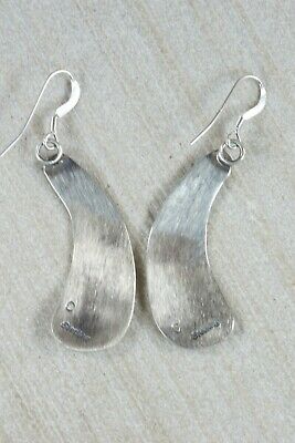 Navajo Sterling Silver Earrings - Charlie Yazzie - High Lonesome Trading