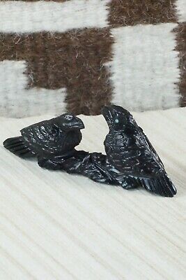 Crows Zuni Fetish Carving - Tony Mackel