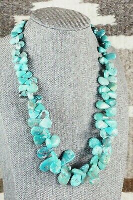 Turquoise & Sterling Silver Necklace - Native American