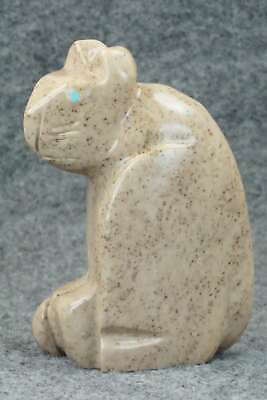 Mountain Lion Zuni Fetish Carving - Gilbert Lonjose