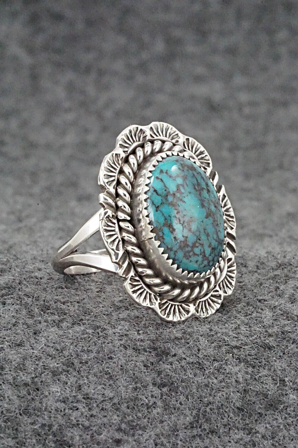 Turquoise & Sterling Silver Ring - Benjamin Martinez - Size 7