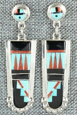Multi Stone & Sterling Silver Earrings - Patty Edaakie