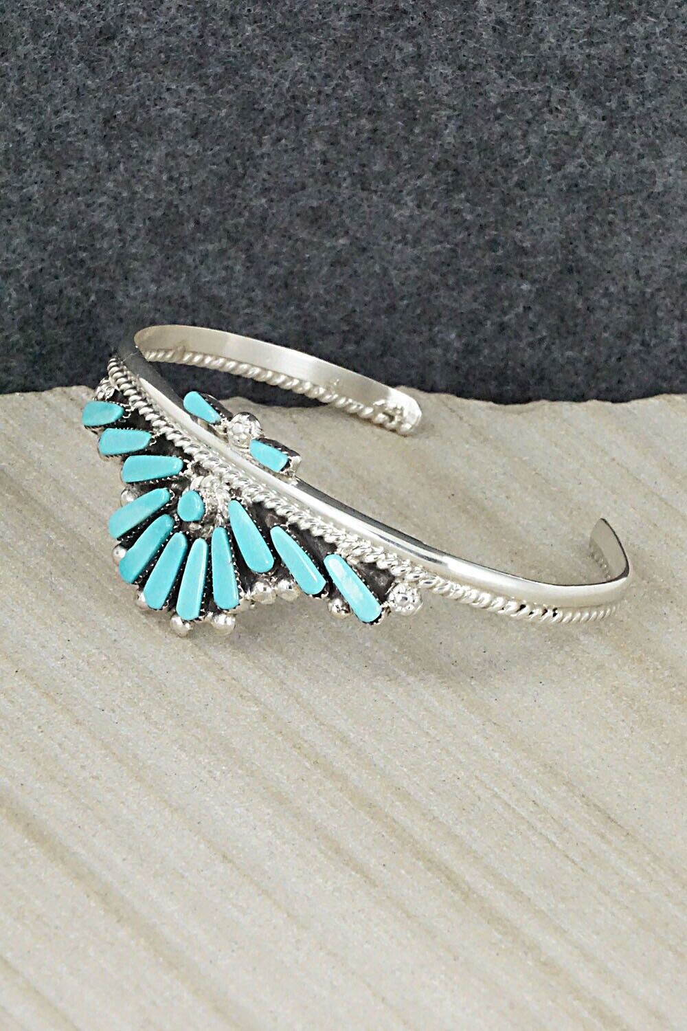 Turquoise & Sterling Silver Bracelet - Carlene Hattie