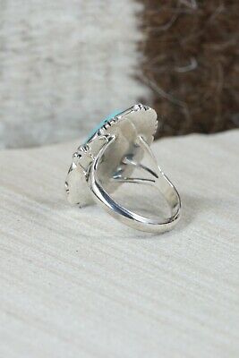 Navajo Turquoise & Sterling Silver Ring - Daniel Benally - Size 7
