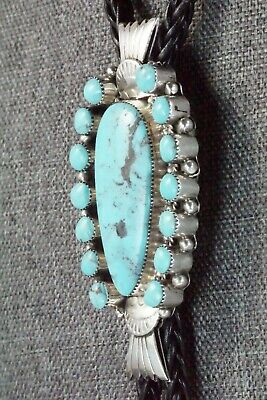 Turquoise & Sterling Silver Bolo Tie - Annette Martinez