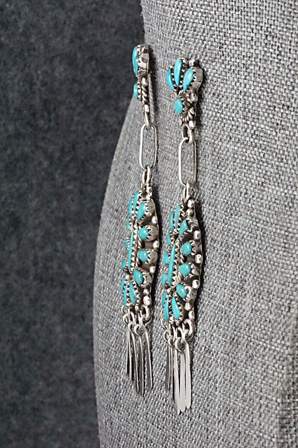 Turquoise & Sterling Silver Earrings - George Gasper