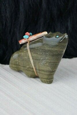 Bear Zuni Fetish Carving - Leland Boone - High Lonesome Trading
