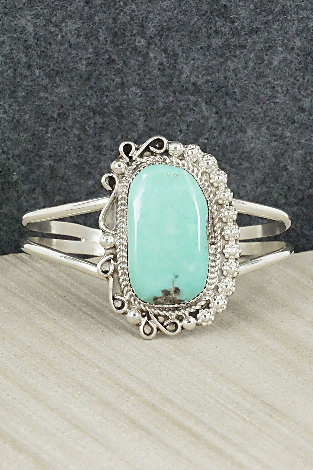 Turquoise & Sterling Silver Bracelet - Donavan Nez