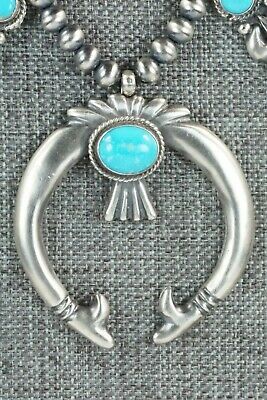Turquoise & Sterling Silver Squash Blossom - Bobby Platero