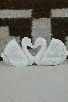 Swans Zuni Fetish Carving - Kevin Quam - High Lonesome Trading