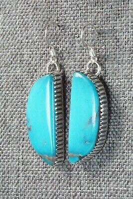 Turquoise & Sterling Silver Earrings - Alvin Joe