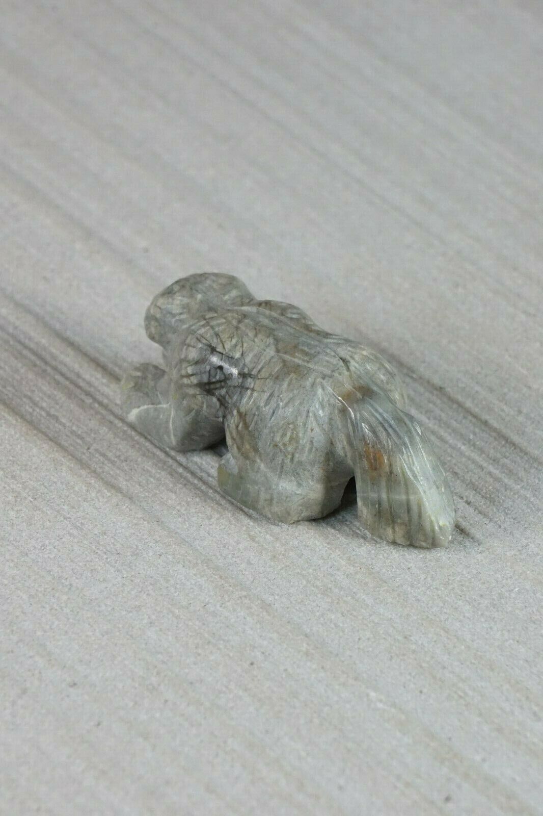 Badger Zuni Fetish Carving - Matthias Hustito - High Lonesome Trading