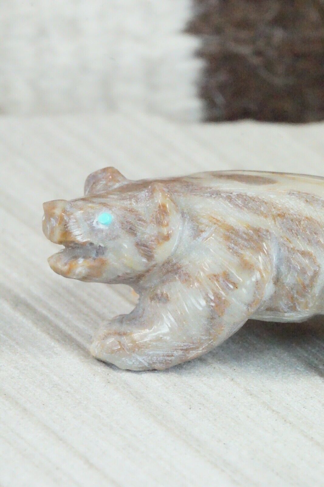 Badger Zuni Fetish Carving - Derrick Kaamasee