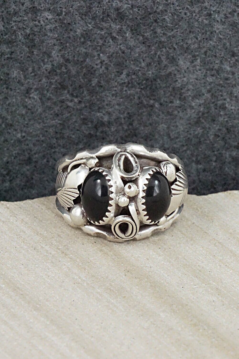 Onyx & Sterling Silver Ring - Max Calliditto - Size 13