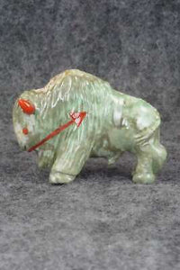 Buffalo Zuni Fetish Carving - Andres Quandelacy