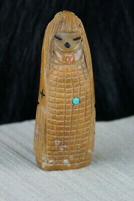 Corn Maiden Zuni Fetish Carving - Sandra Quandelacy - High Lonesome Trading
