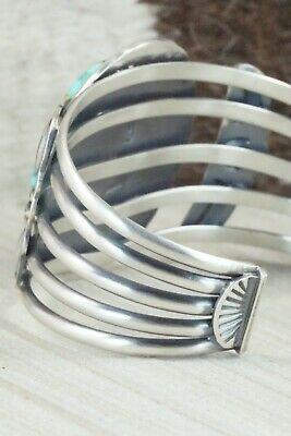 Turquoise & Sterling Silver Bracelet - Raymond Delgarito - High Lonesome Trading
