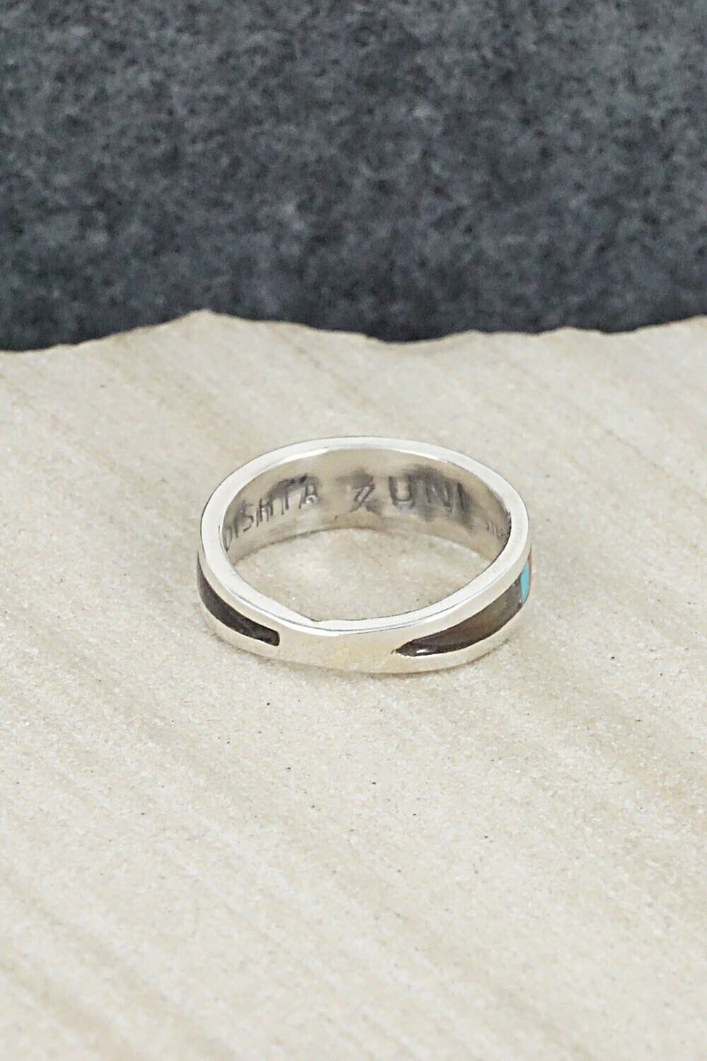 Multi Stone & Sterling Silver Ring - Charlotte Dishta - Size 6