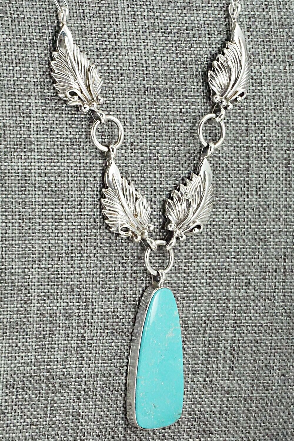 Turquoise & Sterling Silver Necklace - Mark Barney