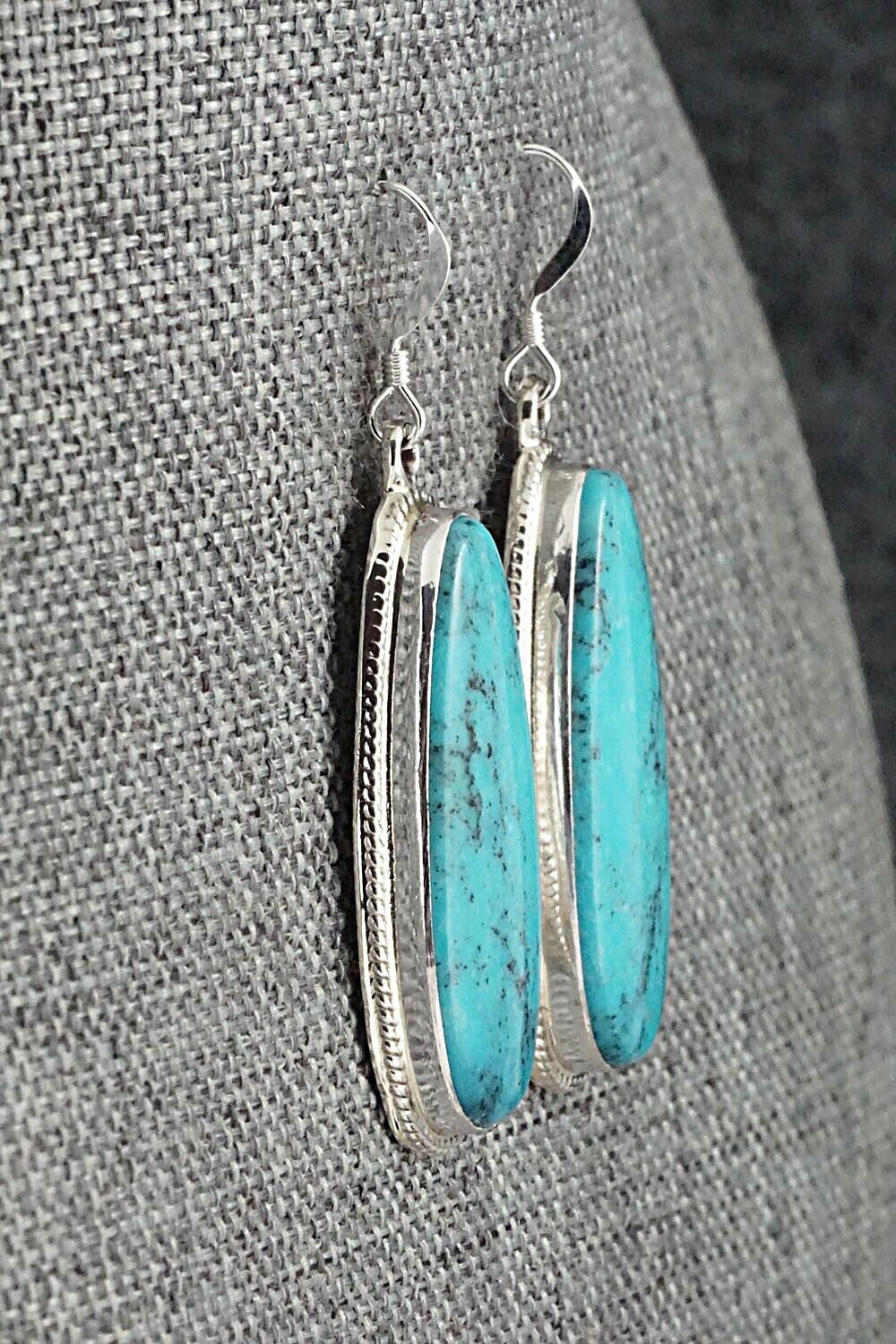 Turquoise and Sterling Silver Earrings - Sharon McCarthy