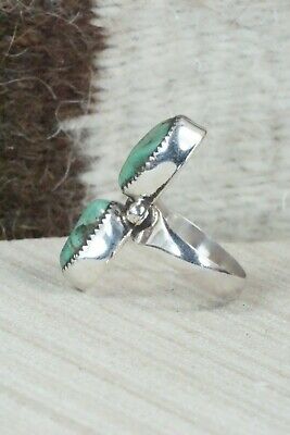 Turquoise and Sterling Silver Ring - Pricilla Reeder - Size 7.75