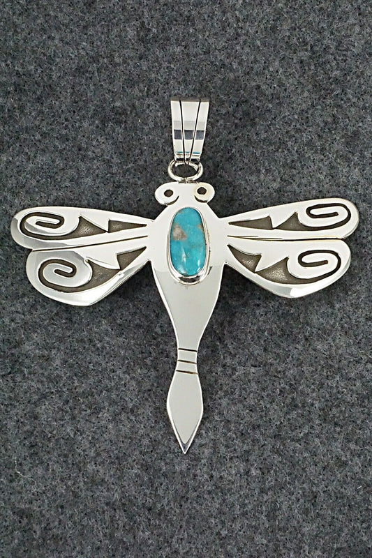 Turquoise & Sterling Silver Pendant - Sonny Gene