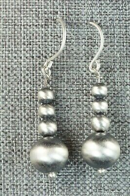 Sterling Silver Navajo Pearl Earrings - Jan Mariano