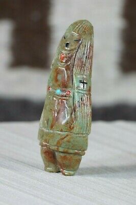 Corn Maiden Zuni Fetish Carving - Sandra Quandelacy - High Lonesome Trading