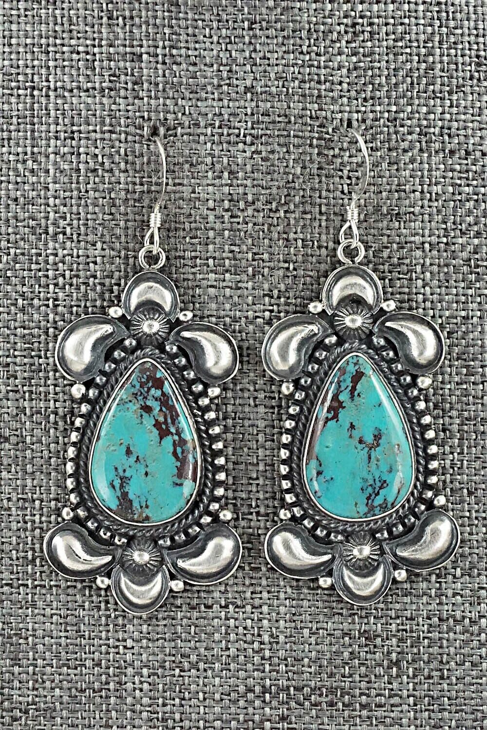 Turquoise & Sterling Silver Necklace and Earrings Set - Derrick Gordon