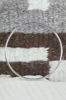 Navajo Sterling Silver Bangle Cuff - Elaine Tahe