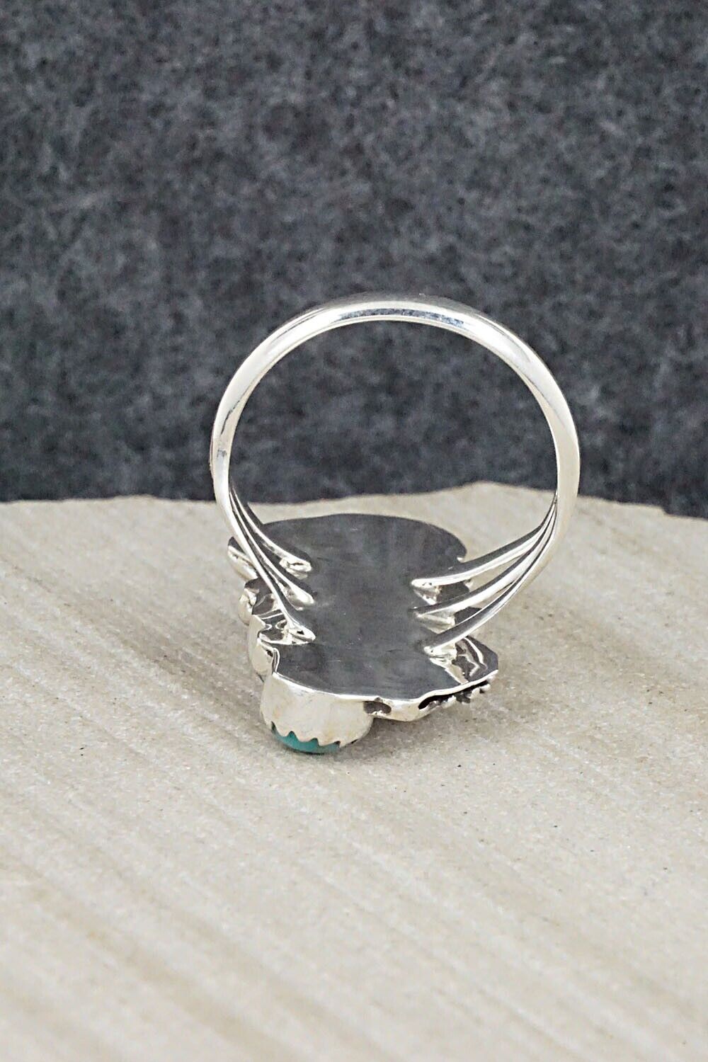 Turquoise & Sterling Silver Ring - Harris Largo - 6.25