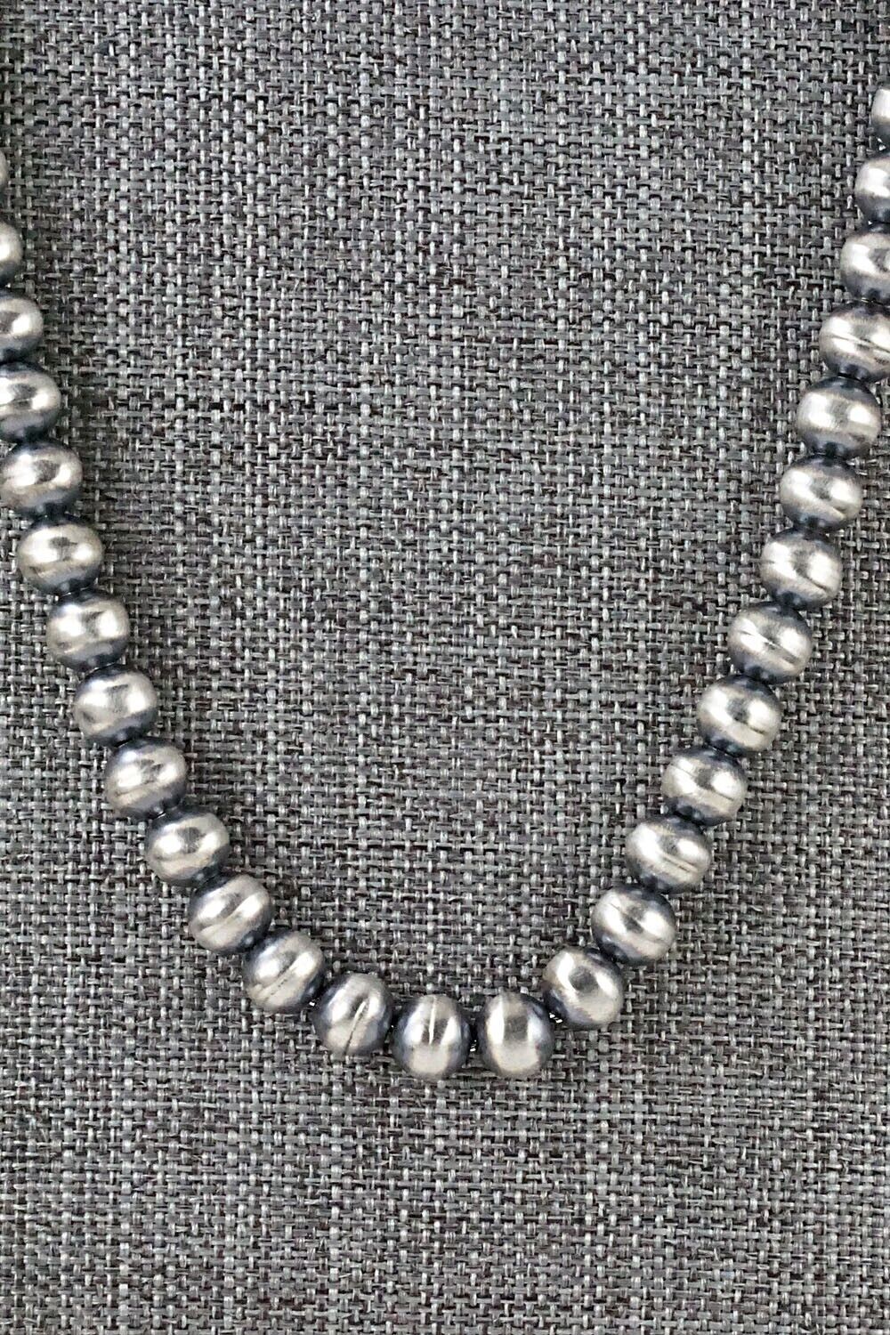 Sterling Silver Navajo Pearl Necklace - Dorinda Mariano