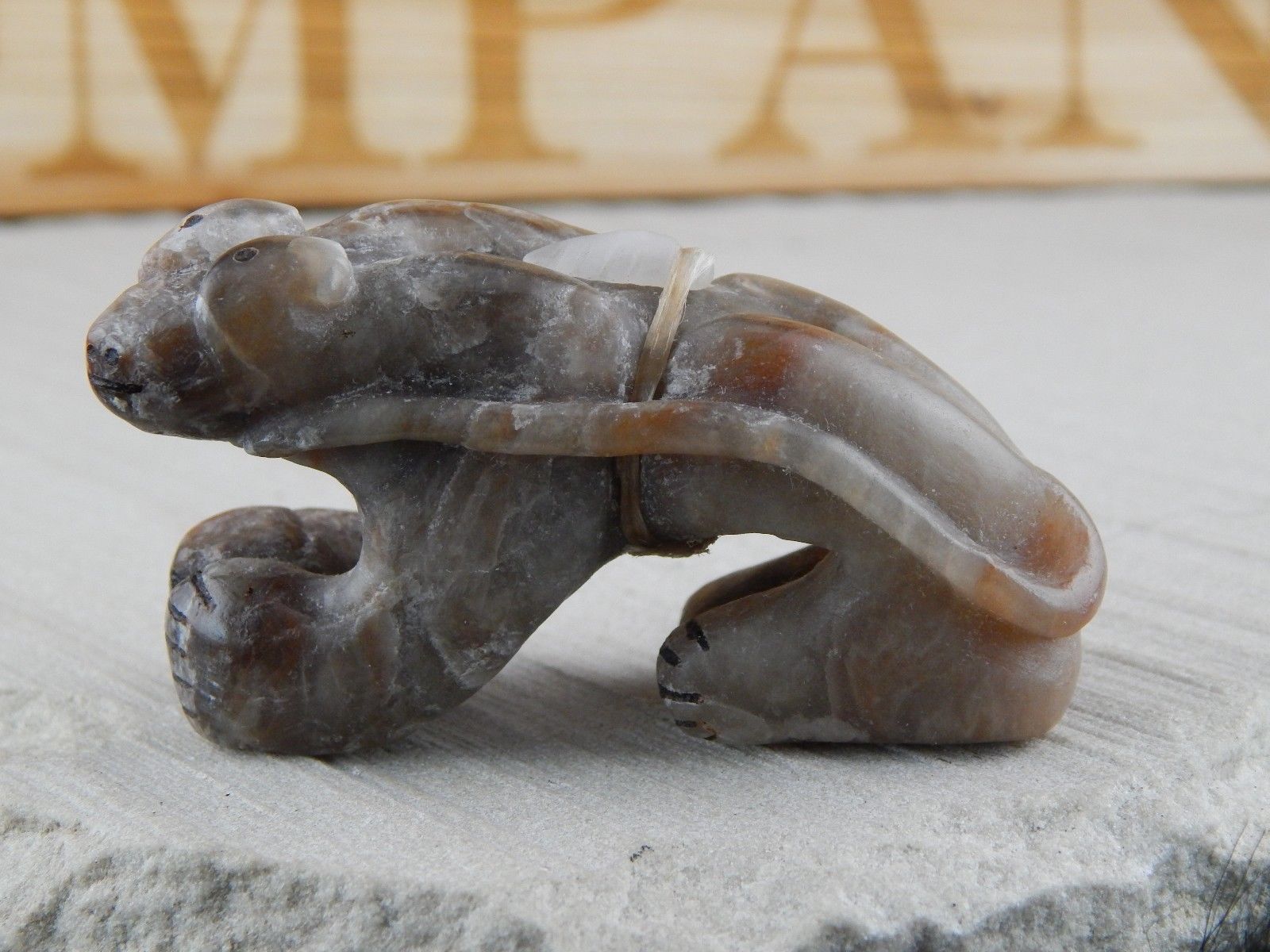Bear Zuni Fetish Carving - Rick Kallestewa - High Lonesome Trading