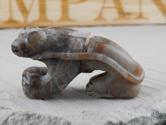Bear Zuni Fetish Carving - Rick Kallestewa - High Lonesome Trading