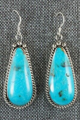 Navajo Turquoise and Sterling Silver Earrings - Brandon Belin
