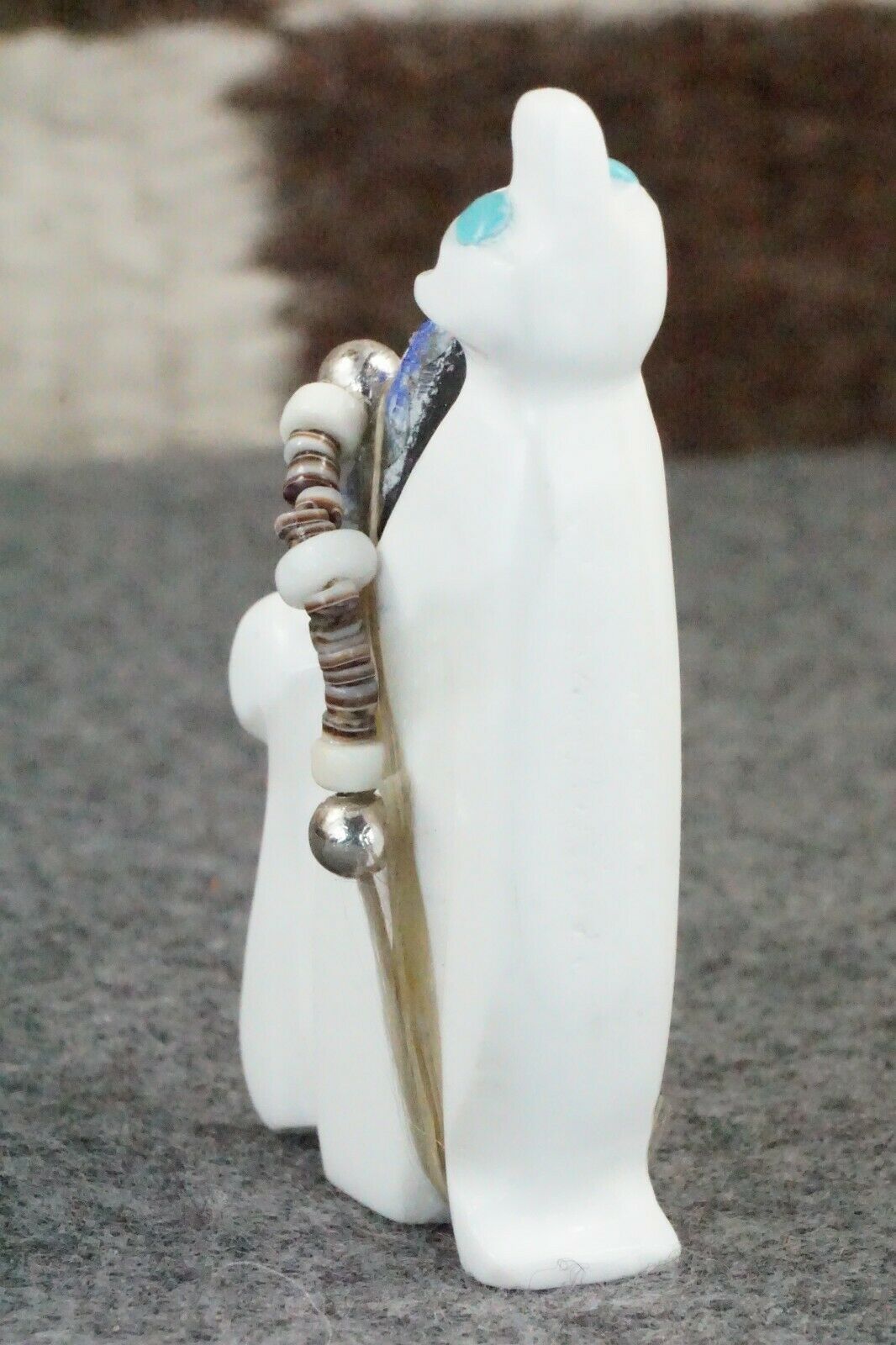 Wolf Zuni Fetish Carving - Lance Deysee