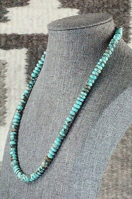 Turquoise & Sterling Silver Necklace - Navajo