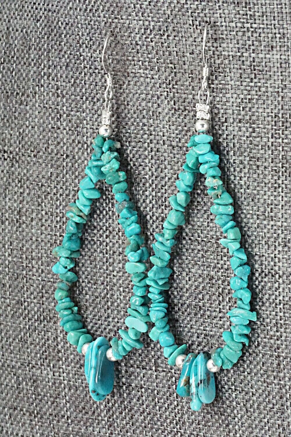 Turquoise & Sterling Silver Earrings - Tammy Nolcot
