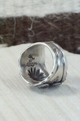 Navajo Sterling Silver Ring - Delbert Gordon - Size 10.5