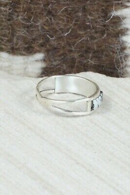 White Buffalo & Sterling Silver Ring - Gloria Waseta - Size 6.25