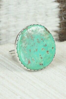 Turquoise & Sterling Silver Ring - Lyle Piaso - Size 10