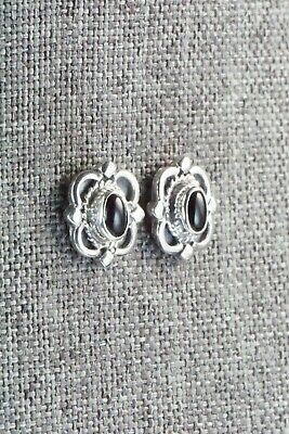 Onyx & Sterling Silver Earrings - Sharon McCarthy
